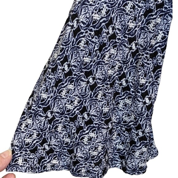 Cato Tunic Womens Medium Blue Geometric‎ Print 3/4 Sleeve - Picture 5 of 12